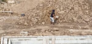 Unsafe excavation work in Gibraltar Lane, Denton 